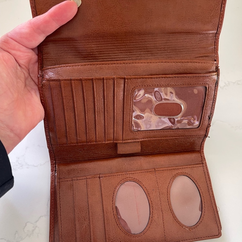 Fossil Tan Leather Clutch - Picture 9 of 11